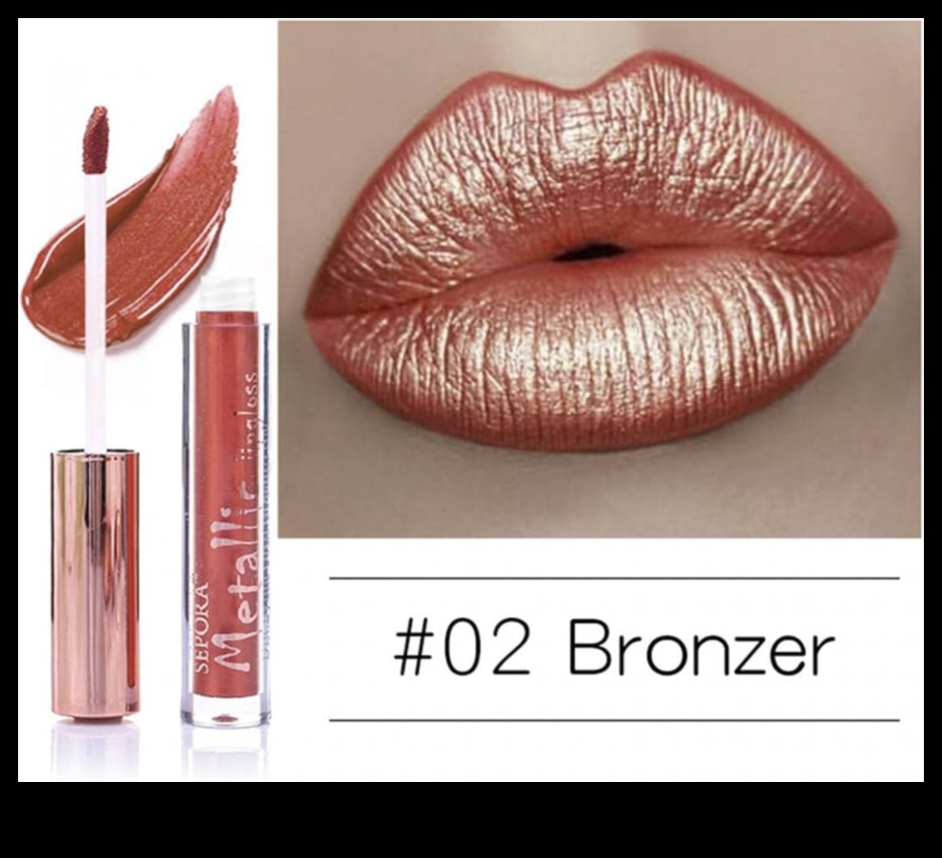 Metallic Marvels Rokasgrāmata metālisku lūpu spīdumu valkāšanai 3 Metāliskie brīnumi: iekļaujiet savā izskatā metāliskus lūpu spīdumus