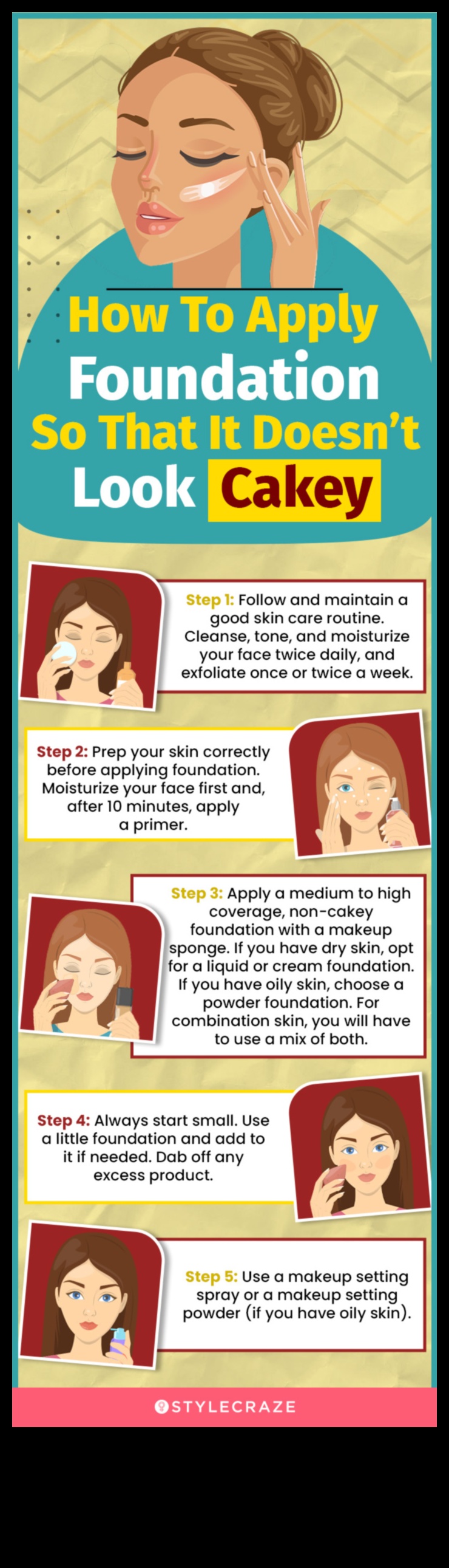 Foundation Hacks 7 radoši veidi, kā izmantot savu grima bāzi dažādam izskatam 4 Tonālā krēma izmantošana: radoši veidi, kā izmantot savu grima bāzi dažādiem izskatiem