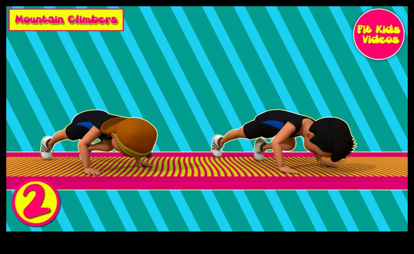 Mini kalnos kāpēju bērnu treniņi visa mūža garumā 4 Mini kalnos kāpēji: fitnesa virsotņu mērogošana ar bērnu treniņiem